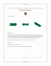 4.87&nbsp;Ct.Tw.Total Carat Weight Emerald Pair from Zambia Appraisal