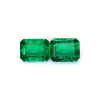 5.06 Ct.Tw.Total Carat Weight Emerald Pair from Zambia Video