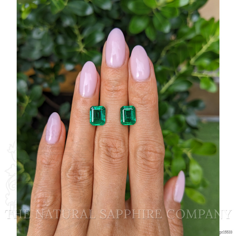 5.06 Ct.Tw. Emerald Pair from Zambia