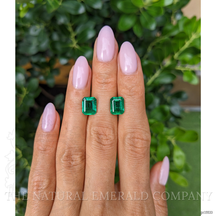 5.06 Ct.Tw. Emerald Pair from Zambia