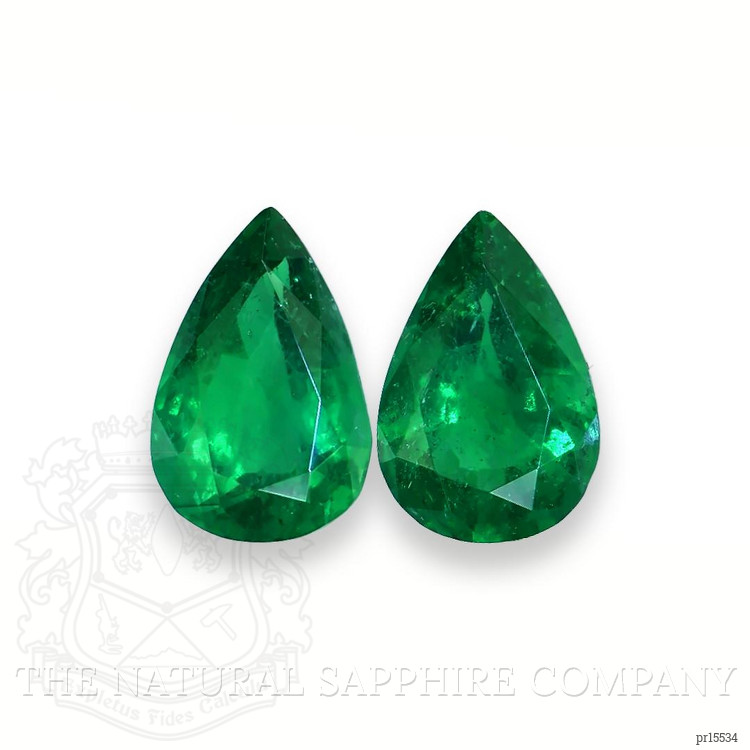 6.35 Ct.Tw. Emerald Pair from Zambia