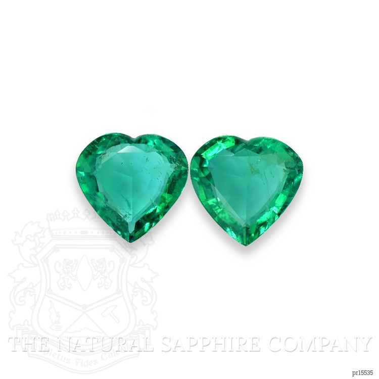 13.43 Ct.Tw. Emerald Pair from Zambia