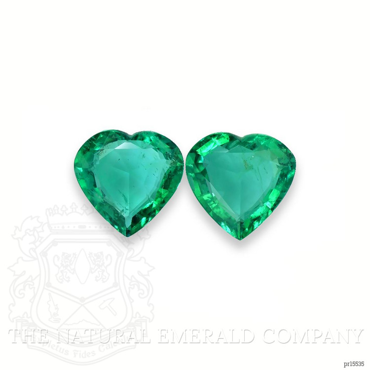 13.43 Ct.Tw. Emerald Pair from Zambia