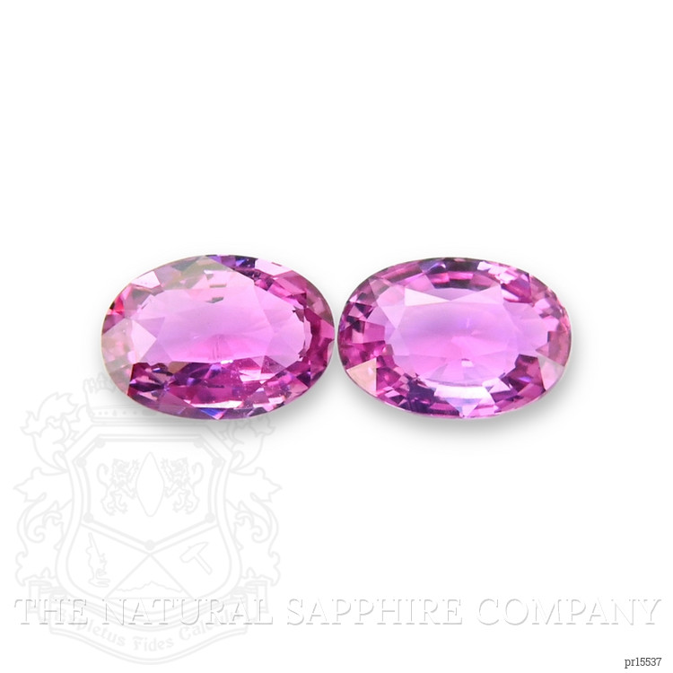 4.05 Ct.Tw. Purplish Pink Sapphire Pair from Madagascar