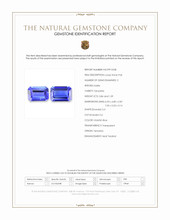 1.95 Ct.Tw.Total Carat Weight Violetish Blue Tanzanite Pair from Tanzania Scan Report