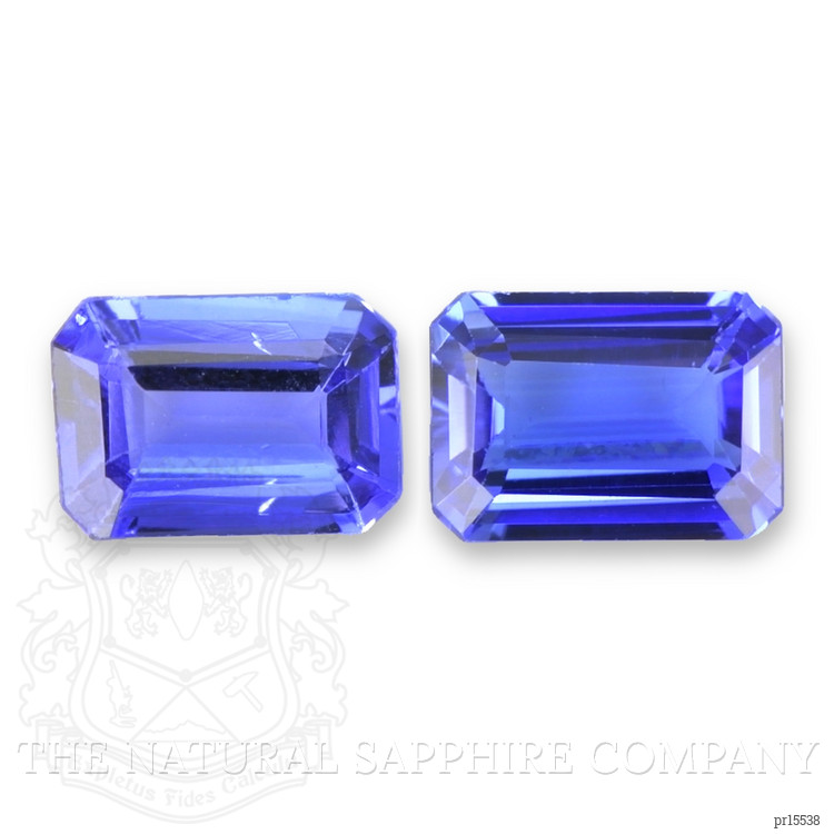 1.95 Ct.Tw. Violetish Blue Tanzanite Pair from Tanzania
