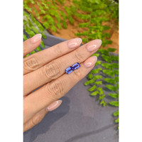 1.95&nbsp;Ct.Tw.Total Carat Weight Violetish Blue Tanzanite Pair from Tanzania Life Style