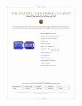 4.08 Ct.Tw.Total Carat Weight Violetish Blue Tanzanite Pair from Tanzania Scan Report