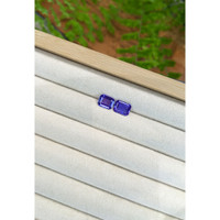4.08 Ct.Tw.Total Carat Weight Violetish Blue Tanzanite Pair from Tanzania Life Style