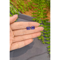 4.08&nbsp;Ct.Tw.Total Carat Weight Violetish Blue Tanzanite Pair from Tanzania Life Style