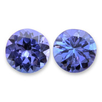 1.16&nbsp;Ct.Tw.Total Carat Weight Violetish Blue Tanzanite Pair from Tanzania Video