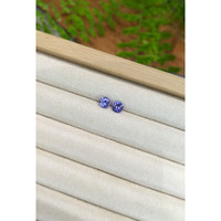1.40 Ct.Tw.Total Carat Weight Violetish Blue Tanzanite Pair from Tanzania Life Style