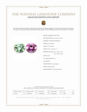 2.13&nbsp;Ct.Tw.Total Carat Weight Green Tourmaline Pair from Afghanistan Scan Report