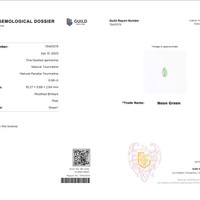 2.05 Ct.Tw.Total Carat Weight Green Paraiba Tourmaline Pair from Mozambique Scan Report