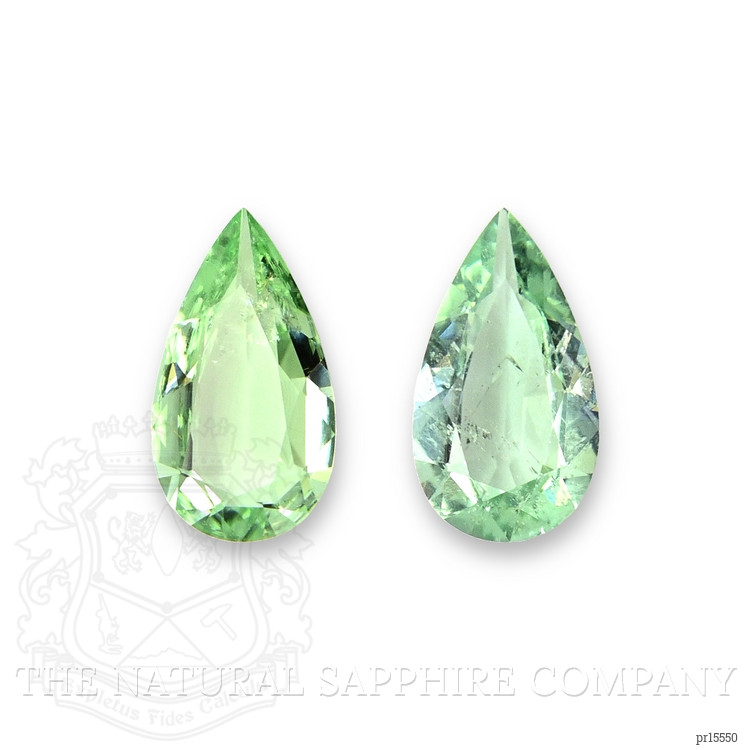 2.05 Ct.Tw. Green Paraiba Tourmaline Pair from Mozambique