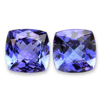 3.79&nbsp;Ct.Tw.Total Carat Weight Violetish Blue Tanzanite Pair from Tanzania Video