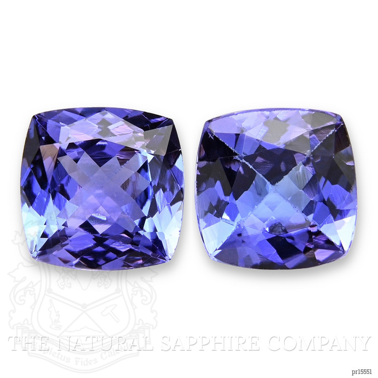 3.79 Ct.Tw. Violetish Blue Tanzanite Pair from Tanzania