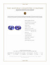 1.64&nbsp;Ct.Tw.Total Carat Weight Violetish Blue Tanzanite Pair from Tanzania Scan Report