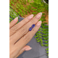 2.76&nbsp;Ct.Tw.Total Carat Weight Violetish Blue Tanzanite Pair from Tanzania Life Style