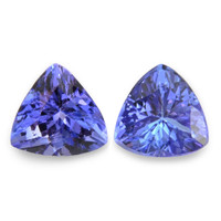1.75&nbsp;Ct.Tw.Total Carat Weight Violetish Blue Tanzanite Pair from Tanzania Video