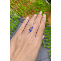 2.28 Ct.Tw.Total Carat Weight Violetish Blue Tanzanite Pair from Tanzania Life Style