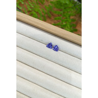 2.28&nbsp;Ct.Tw.Total Carat Weight Violetish Blue Tanzanite Pair from Tanzania Life Style