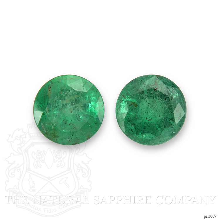 3.81 Ct.Tw. Emerald Pair from Zambia