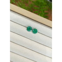 3.81&nbsp;Ct.Tw.Total Carat Weight Emerald Pair from Zambia Life Style