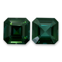 4.29 Ct.Tw.Total Carat Weight Bluish Green Sapphire Pair from Madagascar Video
