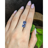 4.35&nbsp;Ct.Tw.Total Carat Weight Blue Sapphire Pair from Ceylon (Sri Lanka) Life Style