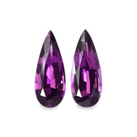 2.20&nbsp;Ct.Tw.Total Carat Weight Pinkish Purple Garnet Pair from Ceylon (Sri Lanka) Video