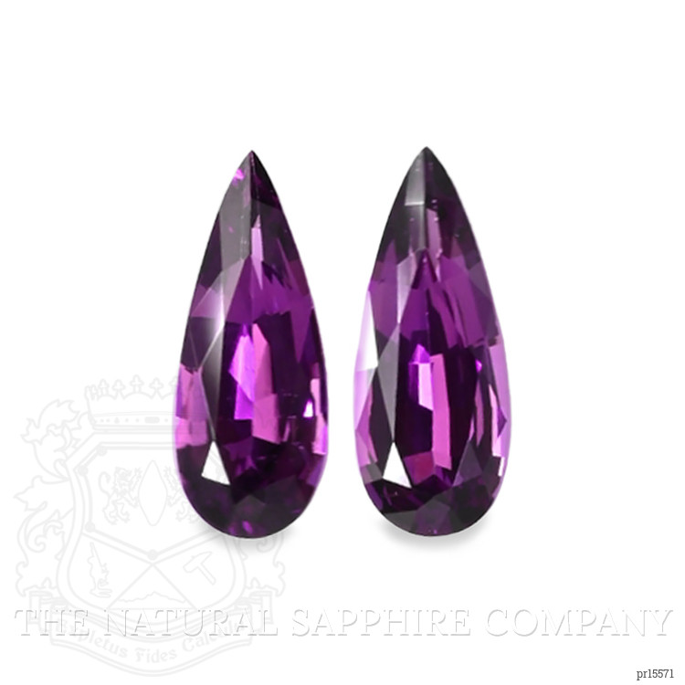2.20 Ct.Tw. Pinkish Purple Garnet Pair from Ceylon (Sri Lanka)