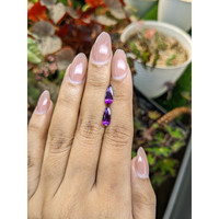 2.20&nbsp;Ct.Tw.Total Carat Weight Pinkish Purple Garnet Pair from Ceylon (Sri Lanka) Life Style