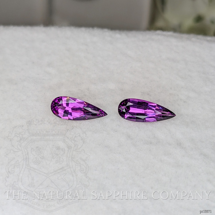 2.20 Ct.Tw. Pinkish Purple Garnet Pair from Ceylon (Sri Lanka)