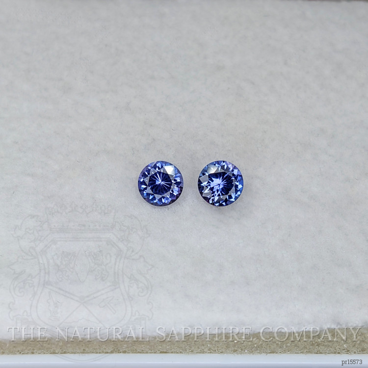 1.03 Ct.Tw. Violetish Blue Tanzanite Pair from Tanzania