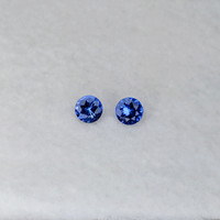 0.78 Ct.Tw.Total Carat Weight Violetish Blue Tanzanite Pair from Tanzania Life Style