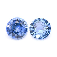 0.66&nbsp;Ct.Tw.Total Carat Weight Blue Sapphire Pair from Ceylon (Sri Lanka) Video
