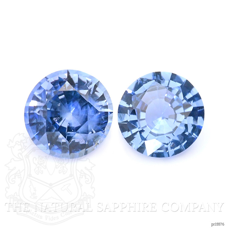 0.66 Ct.Tw. Blue Sapphire Pair from Ceylon (Sri Lanka)