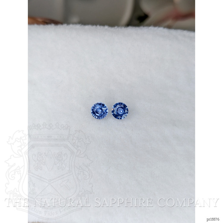 0.66 Ct.Tw. Blue Sapphire Pair from Ceylon (Sri Lanka)