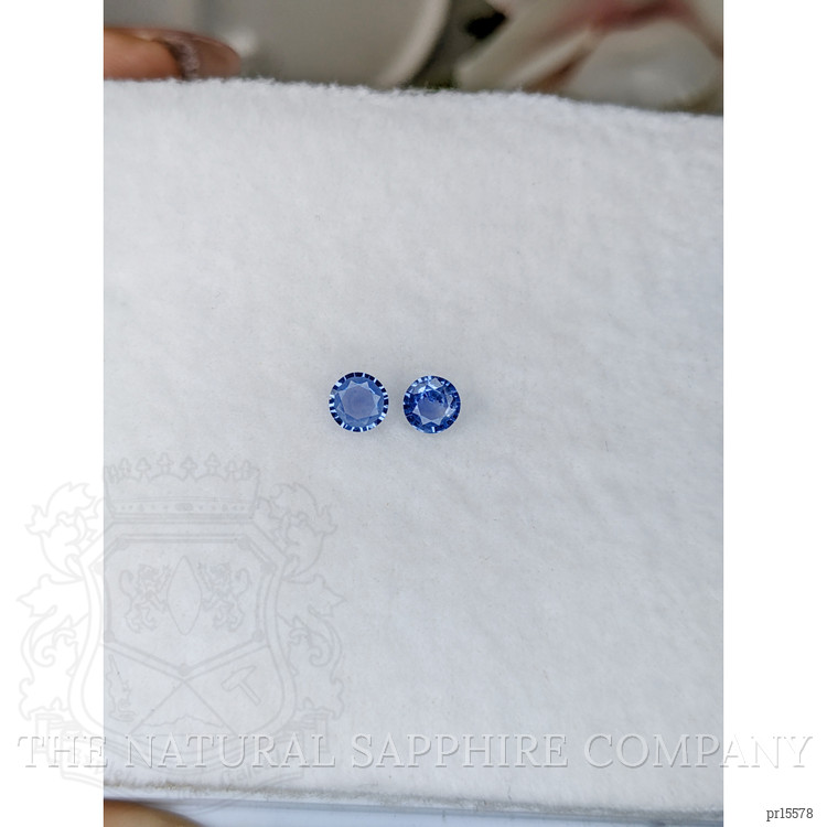 0.60 Ct.Tw. Blue Sapphire Pair from Ceylon (Sri Lanka)