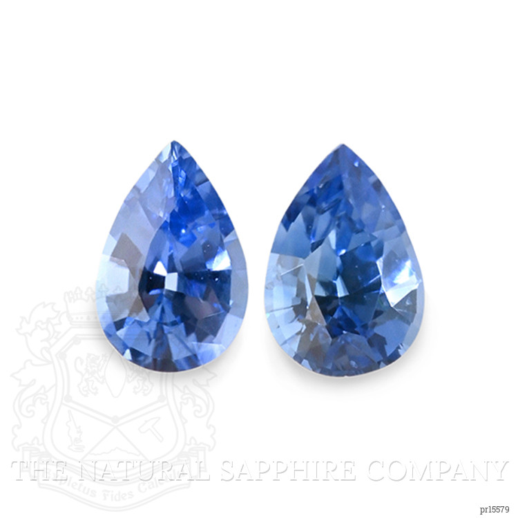 0.71 Ct.Tw. Blue Sapphire Pair from Ceylon (Sri Lanka)