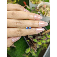 0.71&nbsp;Ct.Tw.Total Carat Weight Blue Sapphire Pair from Ceylon (Sri Lanka) Life Style