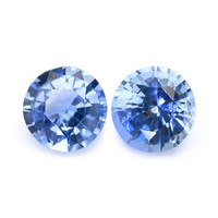 0.59&nbsp;Ct.Tw.Total Carat Weight Blue Sapphire Pair from Ceylon (Sri Lanka) Video
