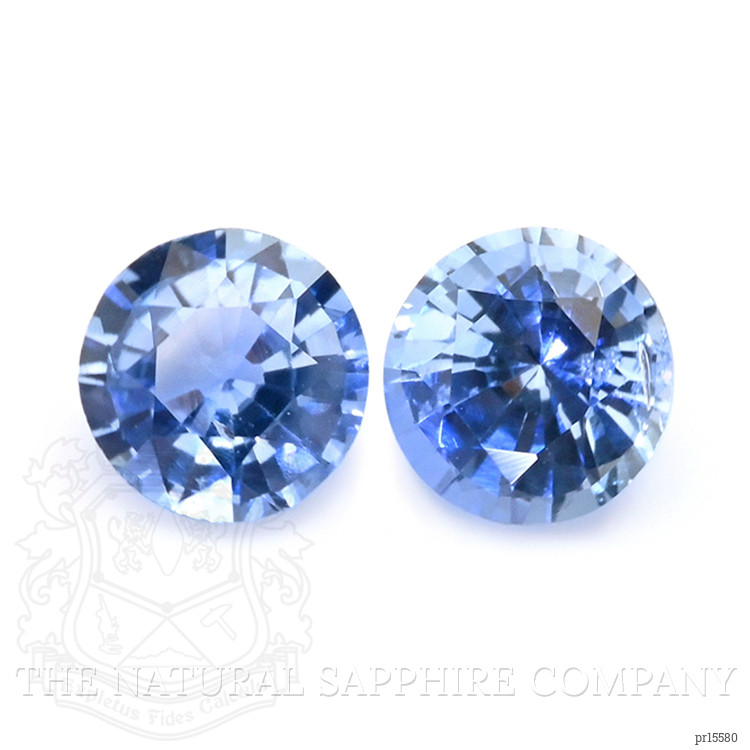 0.59 Ct.Tw. Blue Sapphire Pair from Ceylon (Sri Lanka)
