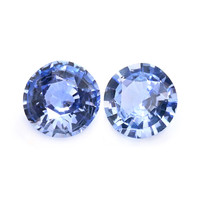 0.71&nbsp;Ct.Tw.Total Carat Weight Blue Sapphire Pair from Ceylon (Sri Lanka) Video