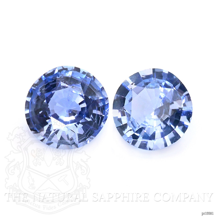 0.71 Ct.Tw. Blue Sapphire Pair from Ceylon (Sri Lanka)