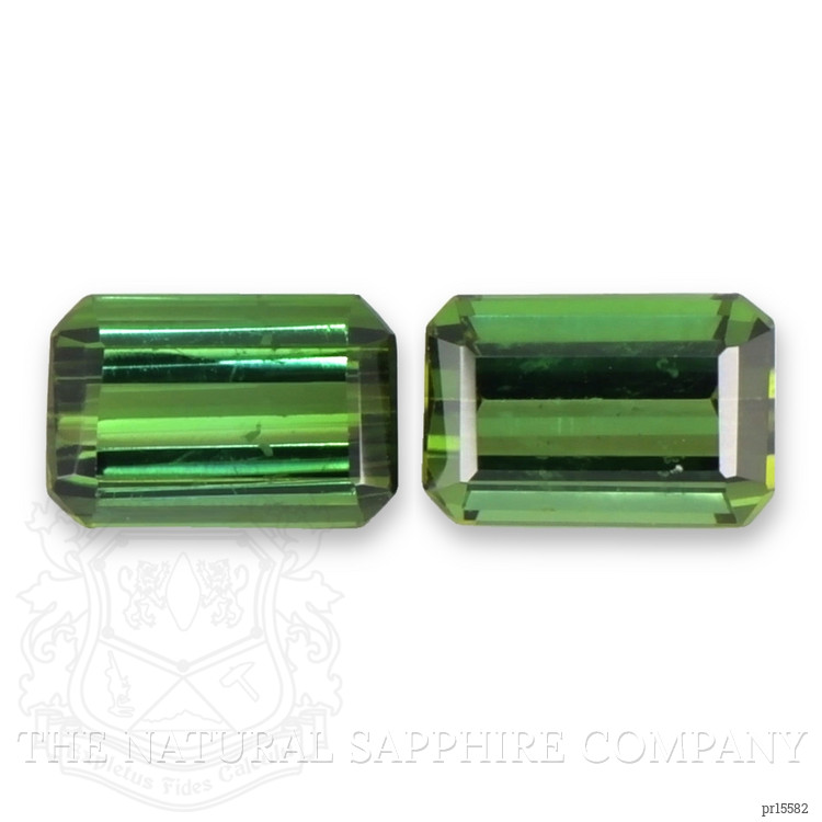 1.50 Ct.Tw. Green Tourmaline Pair from Brazil