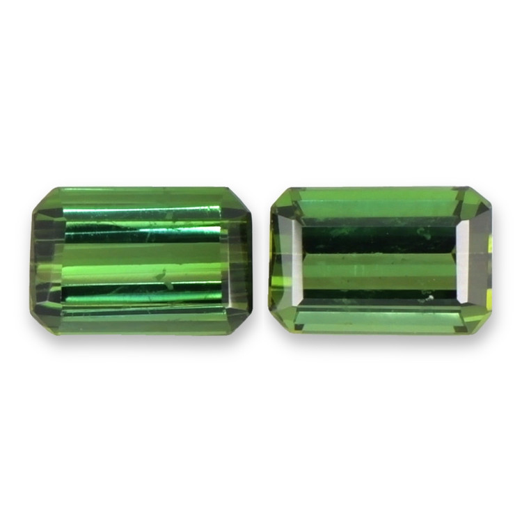 1.50 Ct.Tw. Green Tourmaline Pair from Brazil