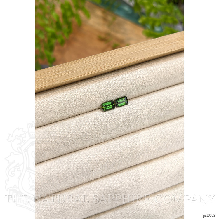 1.50 Ct.Tw. Green Tourmaline Pair from Brazil