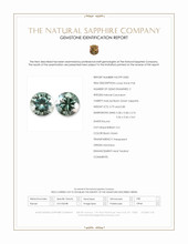 1.59&nbsp;Ct.Tw.Total Carat Weight Bluish Green Sapphire Pair from Montana Scan Report